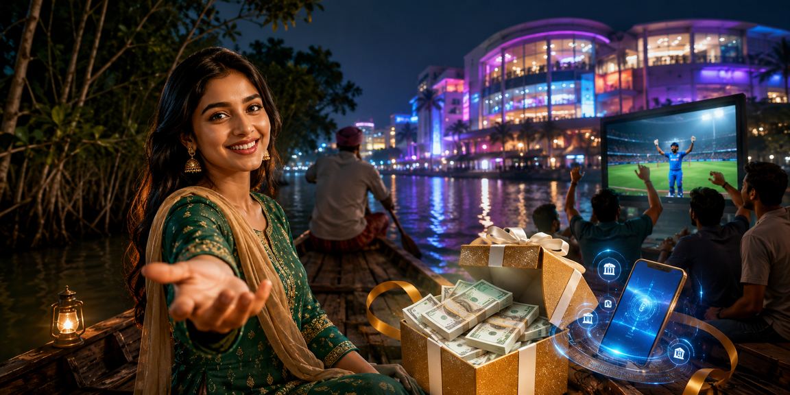 সুন্দরবন এলাকায় নিয়ন পরিবেশে ক্যাসিনো বেটিং ও পেমেন্ট